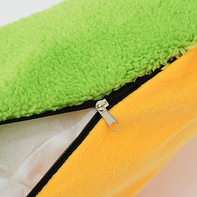 Cute hot dog pet kennel removable and washable pet mat winter dog bed