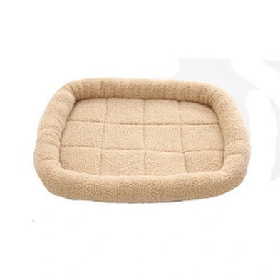 Fleece Dog Mat Wholesale Winter Warm Soft Coral Fleece Cat Pet Dog Bed Memory Foam