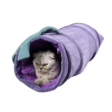 Wholesale  cat tunnel bed Collapsible cat bed toy Plush Bed for cat