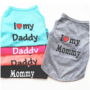 Summer Cool Puppy Dog Shirt Custom Logo Cheap Cute Pet Small Dog Summer Clothes