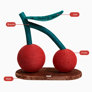 Large Cat Scratching Tree New Design Sisal Luxury Cherry Cat Tree