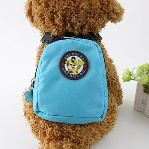 Wholesale Pet Outside Backpack Adjustable Dog Rucksack Bag Oxford Dog Backpack with Leash Harness