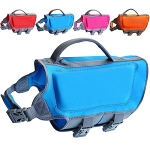 Lightweight Adjustable Breathable Professional Neoprene Large Dog Life Jacket For Swimming