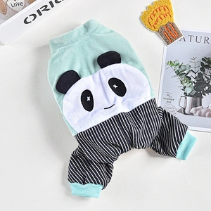 Pet Winter Clothes Wholesale Warm Flannel Panda Dog Clothes From China