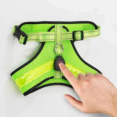 Wholesale high quality personalized dog harness LED flashing dog harness rechargeable