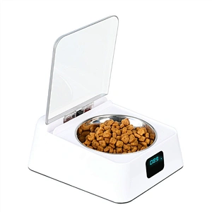 Wholesale  pet automatic bowl 5G dog cat feeder pet feeder bowl with Infrared auto open lid