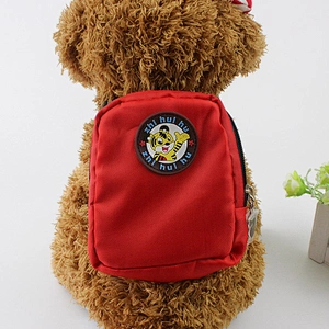 Wholesale Pet Outside Backpack Adjustable Dog Rucksack Bag Oxford Dog Backpack with Leash Harness