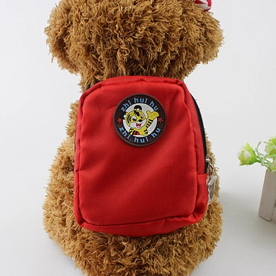 Wholesale Pet Outside Backpack Adjustable Dog Rucksack Bag Oxford Dog Backpack with Leash Harness