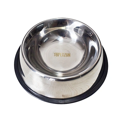 TOPETZON Elevated Food Bowl Large Stainless Steel Dog Bowl Cat Feeding Bowl