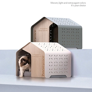 Luxury Designer Cat Pet House Indoor Breathable Fashion Cute Dog House With Soft Mat