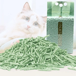 China Bulk Green Tea Cat Litter Clumping Natural Automatic Cat Litter