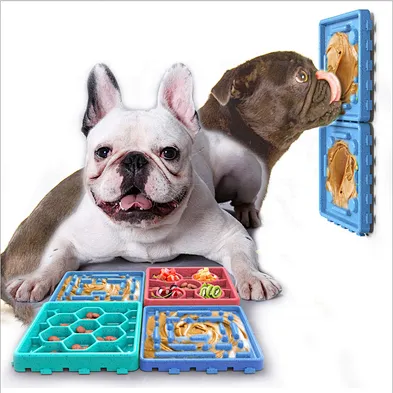 Friendly licking dog toy feeder bowl dog licking mat slow feeder