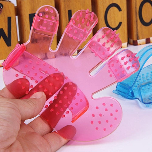 Wholesale five-fingered dog bathing brush palm-shaped pet brush bathing dog brush