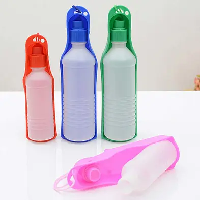 Collapsible Pet Water Bottle Wholesale Cheapest Plastic Foldable Portable Dog Water Bottle