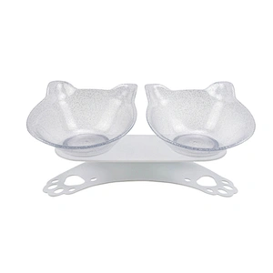Wholesale pet bowls double bowl for food and water Anti-slip and neck guard bowls for dogs and cats