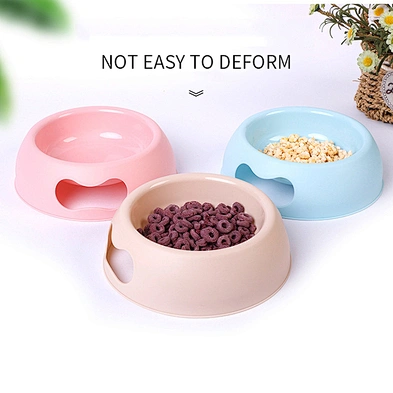Wholesale Round Shape Pet Plastic Bowl Eco-friendly  Dog And Cat Food Water Plastic Bowl