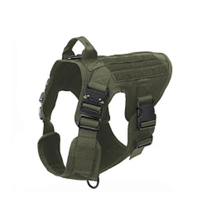 Custom Tactical Dog Harness Adjustable Heavy Easy Control No Pull Nylon Harness For Dog