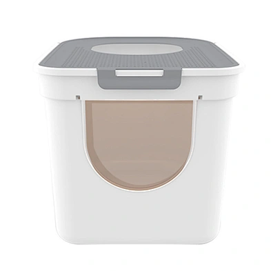 Hot sale fully enclosed cat litter box anti-splashing cat toilet deodorant litter box