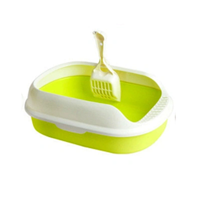 Hot sale semi-enclosed pet cat potty cat toilet splash-proof large cat litter box