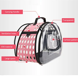 Hot selling portable breathable accommodating pet travel carrier pet bag