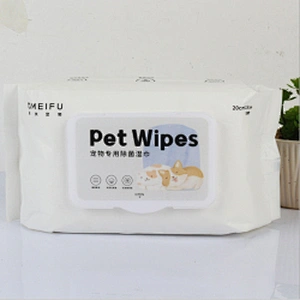 Hot sale pet cleaning supplies pet tears wipes pet wet tissue paper 100 pumps