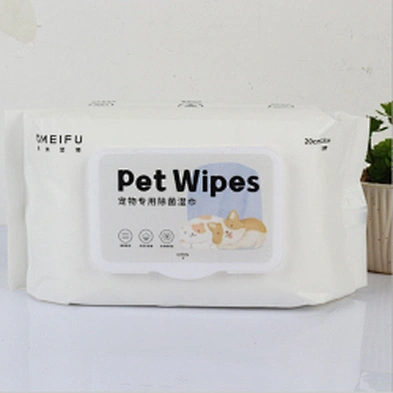 Hot sale pet cleaning supplies pet tears wipes pet wet tissue paper 100 pumps