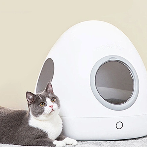 Intelligent Cozy Cat Cave Bed Indoor Remote APP Control Smart Heated Cat House
