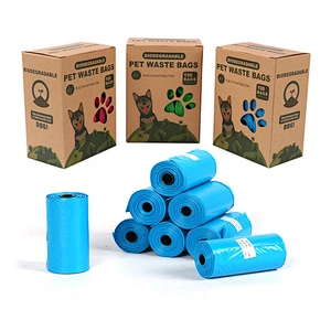 Wholesale Pet Dog Poo Bags Cheap Eco Friendly 100% Biodegradable Dog Poop Bags With Dispenser