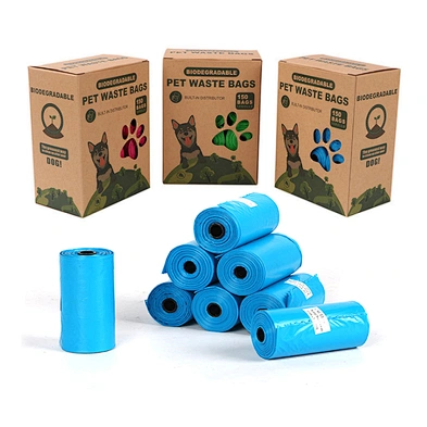 Wholesale Pet Dog Poo Bags Cheap Eco Friendly 100% Biodegradable Dog Poop Bags With Dispenser