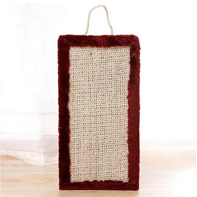 Wooden Cat Scratch Pad Modern Sisal Grind Paw Cat Scratcher Cardboard