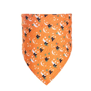 Cheapest Halloween Dog Bandana Custom Printed New Design Dog Halloween Bandana