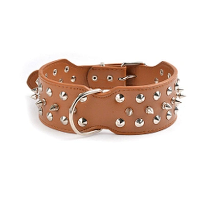 Wholesale Hot Selling New Comfortable Large Pet Dog PU Collar Rivet Leather Pet Collar