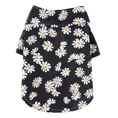 Hawaii Dog Summer Shirts Wholesale Customized Cheap Flower Dog Summer Clothes