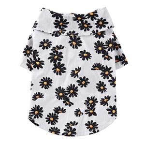 Hawaii Dog Summer Shirts Wholesale Customized Cheap Flower Dog Summer Clothes