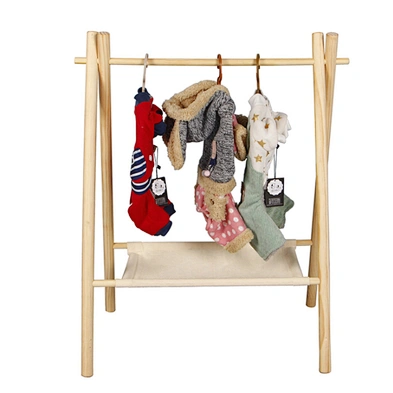 Wholesale Pet Clothes Hanger Pet Wardrobe Cat and Dog Wooden Clothes Storage Wardrobe