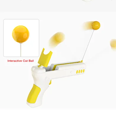 Easy use Gun style automatic interactive pet cat toys