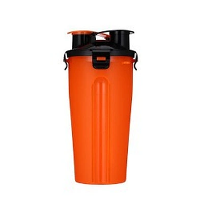 Wholesale Travel Pet Water And Food Bottle 2 In 1 Plastic Portable Dog Water Bottle With Bowl