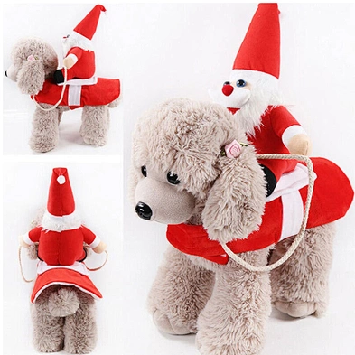 Wholesale Santa Claus Dog Costumes Christmas Pet Dog Clothes