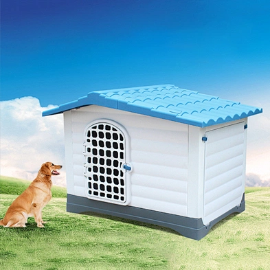 Outdoor Pet Dog Kennel House Waterproof And Windproof Large Plastic Dog House With Door