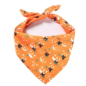 Cheapest Halloween Dog Bandana Custom Printed New Design Dog Halloween Bandana