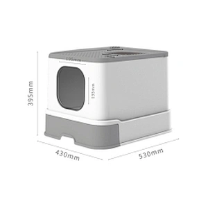 Large drawer top entry litter box full enclosed cat toilet deodorant cat litter box