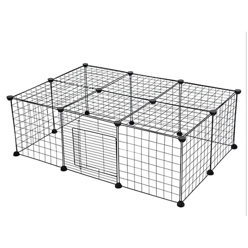 DIY Combination Portable Foldable Pet Playpen 35*35cm Iron Wire Pet Dog Playpen