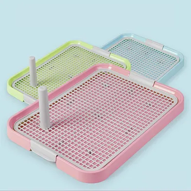 Dog Toilet Tray Plastic Puppy Potty Training Indoor Pet Dog Toilet