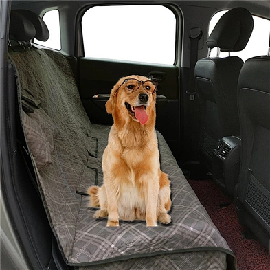 Pet Car Seat Cover Black Foldable Washable Reusable Fast Absorbent Pee Pads Travel Large Dog Car Seat Cover