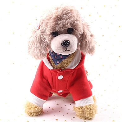 Cheap Pet Apparel Warm Winter Christmas Dog Clothes With Hat