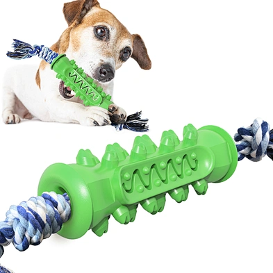 Eco-friendly pet chew rope toy dog toothbrush puppy chew toy set