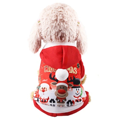 Cheap Pet Apparel Warm Winter Christmas Dog Clothes With Hat