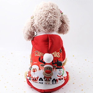Cheap Pet Apparel Warm Winter Christmas Dog Clothes With Hat