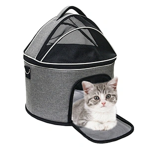 Amazon Hot Sale Pet Carrier Outdoor Portable Dog Cat Detachable New Bag Bed