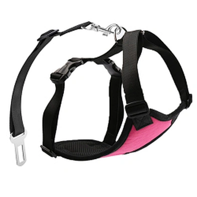 Wholesale pet car seat harness vest dog car harness with safety seat belt
